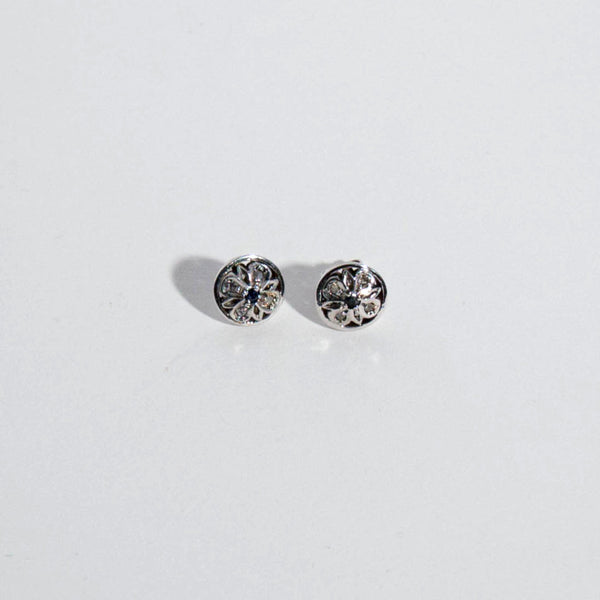 Orecchini Croce Diamanti Zaffiro 6