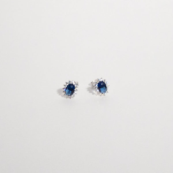 Orecchini Blu ovali